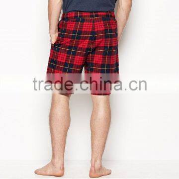 Short Sleeves Blank Tops and Checked Pants Pyjamas Men photo-2