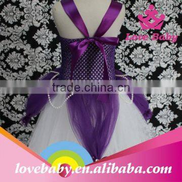In Stock Lovebaby Puffy Tulle Layered Flower Girl Dress Long Dress OEM photo-2