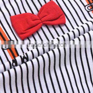 S60675Baby Casual Bowknot Cotton Prints Jumpsiuit photo-3