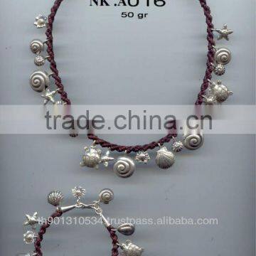 Thai Karen Silver Bracelet & Necklace Jewelry 925 Sterling Silver