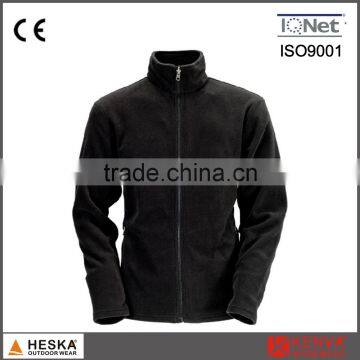 Casual wear mens soft hand feeling polartec fleece jacket with zipper