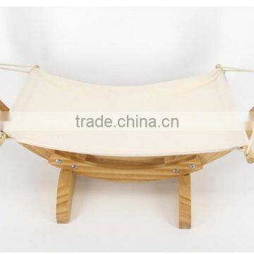 Wooden Cat Hammock With Cushion Soft Pet Bed Durable photo-6