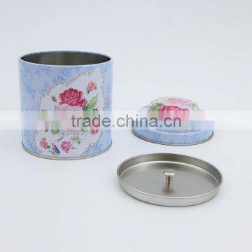 Cylindrical candy tin box packing spot baking cookies box tinplate tea pots