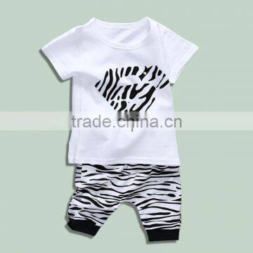 Wholesale Summer Cotton Printing Boys Kids t Shirt With Pants Set photo-3
