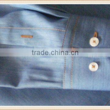 2016 CUSTOM Men Elephant Embroidered Denim Shirts photo-5