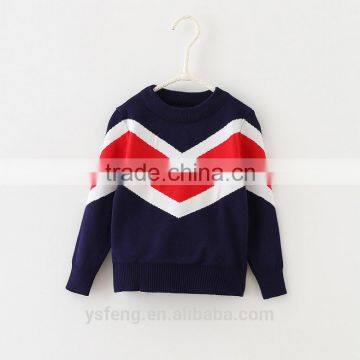 Children Latest Color Patchwork Baby Boy Sweater Designs photo-3