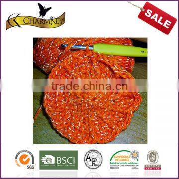 Charmkey New Design Yarn Acrylic Polyester Women Caps Reflective Yarn photo-5