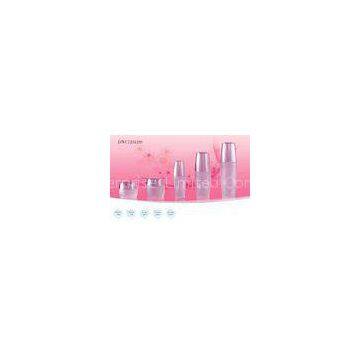 Pink Lacquered Cosmetic Jars And Bottles Containers For Serum