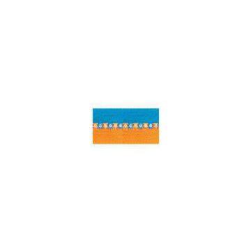 No.5 Close End Nylon Waterproof Diamond Zipper Long Chain Blue And Yellow