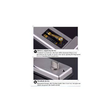 HUNE Optical Fingerprint Lock With PIN Access/OLED Screen/Access Control System From China photo-3