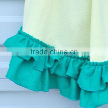 Wholesale Kids Clothes Sleeveless Baby Girls Outfits Red Bow Green Lace Trimmings Clothing Sets photo-3