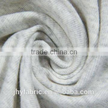 cotton spandex rib fabric of grey