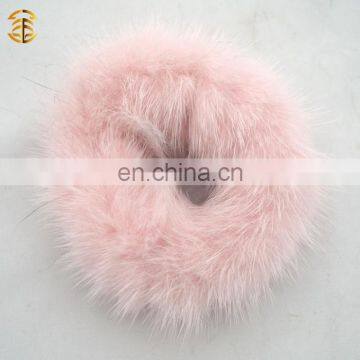 New Fashion Pink Mink Fur Hair Accessary for Women and Girls