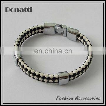 fashion charm handmade braided leather bracelet with high quality