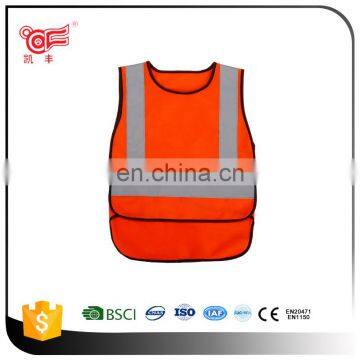 High visibility reflective safety vest for clothing with EN471 Class 2