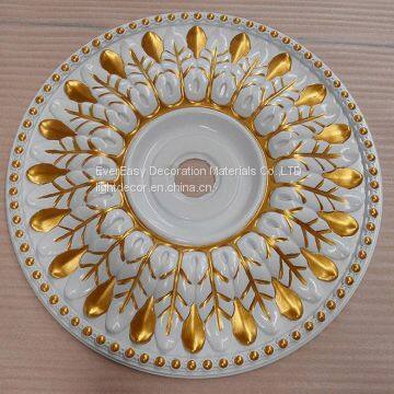 Polyurethane PU Ornaments LED ceiling light lamp decoration  exterior cornice