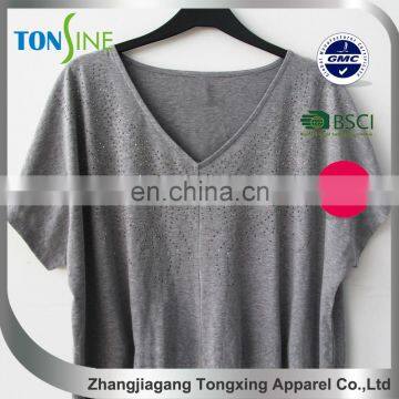 Women's Bat Sleeve T-shirt With Short Sleeve photo-3