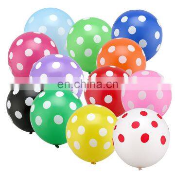 Christmas & new Year decoration balloon Printed Point Latex Balloons