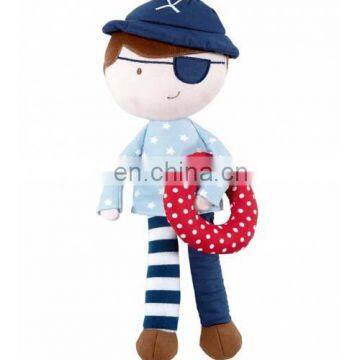 30cm Cute pirate boy rag doll