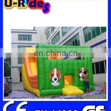 Octopus inflatable slide teo plays slide