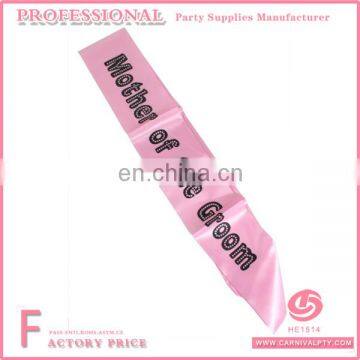 Pink Mother Of The Groom Party Sashes Black Text HEN PARTY DO GIRLS NIGHT OUT