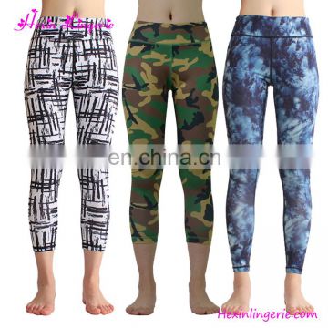 Wholesale Women Fashion Printed High Waisted Yoga Leggings 2017