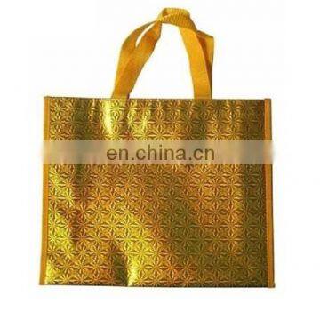 Fashion gold non woven fabric bag