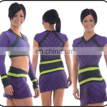 Different Sublimation Cheerleading uniforms,Navy style Students clothes for Girl Plus size Lala Cheerleader clothing