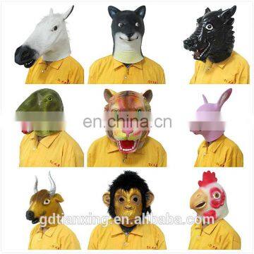 Fashion Funny Natural Klipdas Rabbit Party Colorful Latex Rubber Full Head Masks photo-5