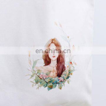 Wholesale UK Women Popular White Black Canvas Tote Bag photo-2