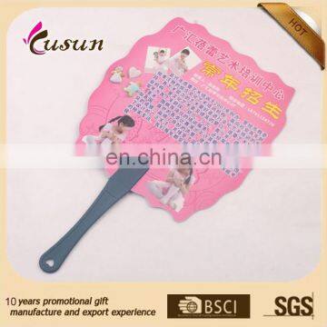 Plastic Material and Custom Hand Fan Style Solid Color PP Hand Fan custom plastic hand fan