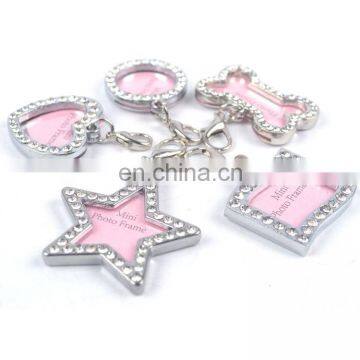 Bone Shape Metal Diamond Dog Tag /dog Name Tag photo-2