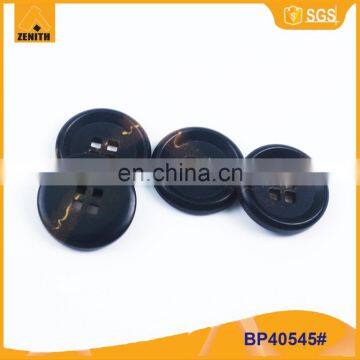 High Quality Black Resin 4 Holes Button for Overcoat BP40545