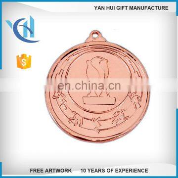 cheap wholesale sports Competition Medal souvenir medal with ribbon