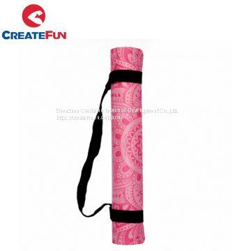 CreateFun Wholesale 2018 Newest Non Slip Suede With Natural Rubber Yoga Mat For Sale photo-4