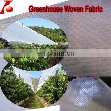 HDPE plastic greenhouse fabrics cover poly tarp film / transparent pe tarpaulin