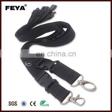 Lanyard Manufacturer Free Sample Promotional Cheap Custom Printed Polyester Neck Lanyard With Logo