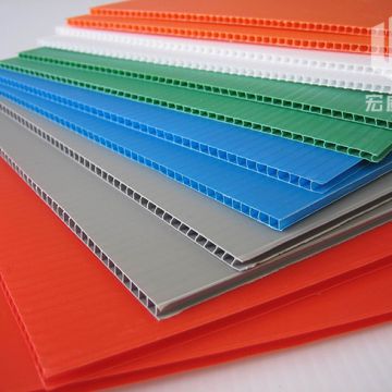 2-7mm Eco-friendly PP Twin Wall Plastic Sheet