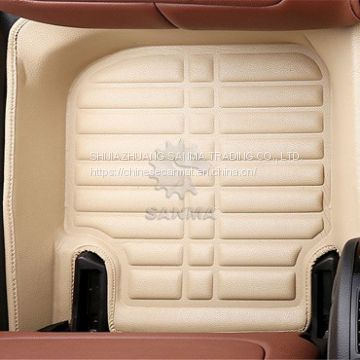 Environmentally friendly leather Hot Press Car Floor Mat