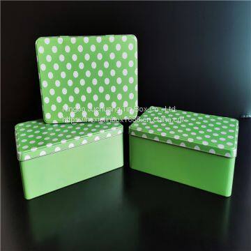 Square Tins Custom Color Embossed Gift Box