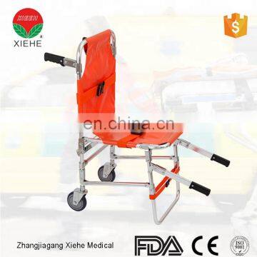 Medical equipment hospital aluminum alloy foldaway stair stretcher for military