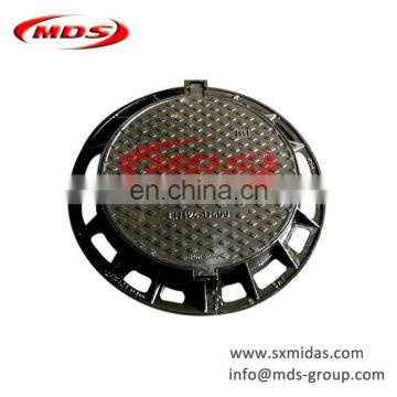 Ductile cast non ventilated nodular iron trench manhole covering