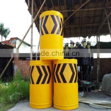 FRP warning column/ traffic plastic warning bollard use in street