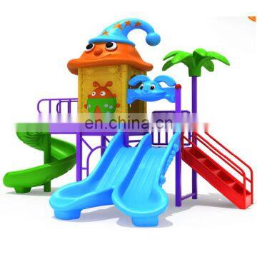 kids  baby garden equipments plastic playhouse with slide