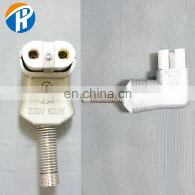 Electric Female L shape right angle Ceramic plug aluminum casting rubber silicon plug for Heater