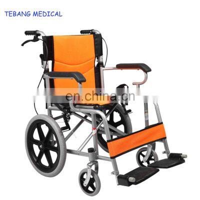 Cheap foldable economic small lightweight travel wheelchair