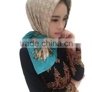 S154 hot beautiful muslim square scarf