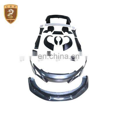 Auto Accessories Kit Carbon Fiber Front Bumper Rear Bumper Side Skirts Spoiler for McL-aren 650S Modification LB Wide Body Kit photo-5