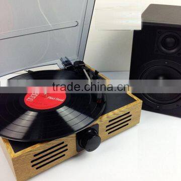 Classic Vintage Design!!! Simple Turntable& Vinyl Record LP& Gramophone with PC Link/3 Speed LP