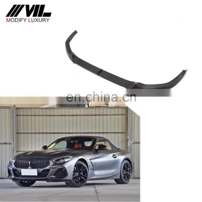 Modify Luxury Z4 G29 Carbon Fiber Front Lip for BMW Z4 M40i M Sport Convertible 2-Door 2019-2020